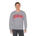 thumbnail image 6 of Bosnian Bosnia Sweatshirt Gifts Crew Neck Shirt Long Sleeve Unisex, 6 of 7