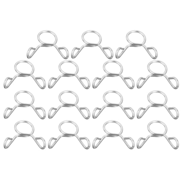 15 Pcs Fuel Line Hose Tubing Spring Clips 7mm Water Pipe Spring Clip Clamps for Motorcycle Scooter ATV