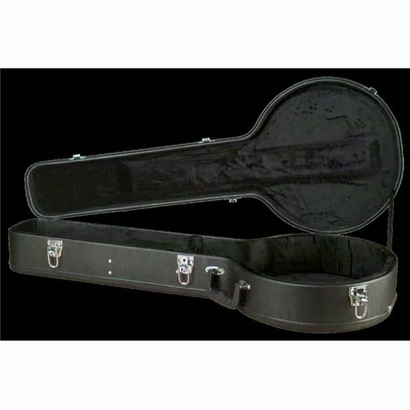 Hardshell 5-String Resonator Banjo Case, Black
