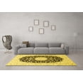 thumbnail image 3 of Ahgly Company Indoor Rectangle Medallion Yellow Traditional Area Rugs, 2' x 4', 3 of 4