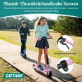 thumbnail image 2 of GOTRAX Comet Foldable Electric Scooter for Kids Ages 6-12, 150W Motor, 10 MPH Max Speed, 7 Mile Range,Pink, 2 of 11