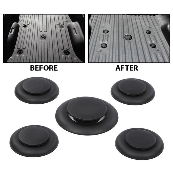 PIT66 5th Wheel Hitch Puck Cover Plug Trim Ring Kit Fit for Ford F250 F350 F450 F550 Super Duty Trucks 2011-2023 BC3Z-99000A25-A