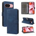 thumbnail image 1 of Phone Wallet Case for Google Pixel 10 with Stand - Leather Folio Cover & Card Slots Blue, 1 of 5