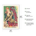 thumbnail image 2 of Cosmydor Savon - French Luxury Soap Brand - Vintage France Advertising Poster by Jules Chéret c.1891 - Fine Art Matte Paper Print (Unframed) 30x44in, 2 of 4