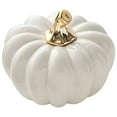 thumbnail image 3 of Miangastore Ceramic Pumpkin Figurine Halloween Table Accent Ceramic Pumpkin Table Ornament, 3 of 8