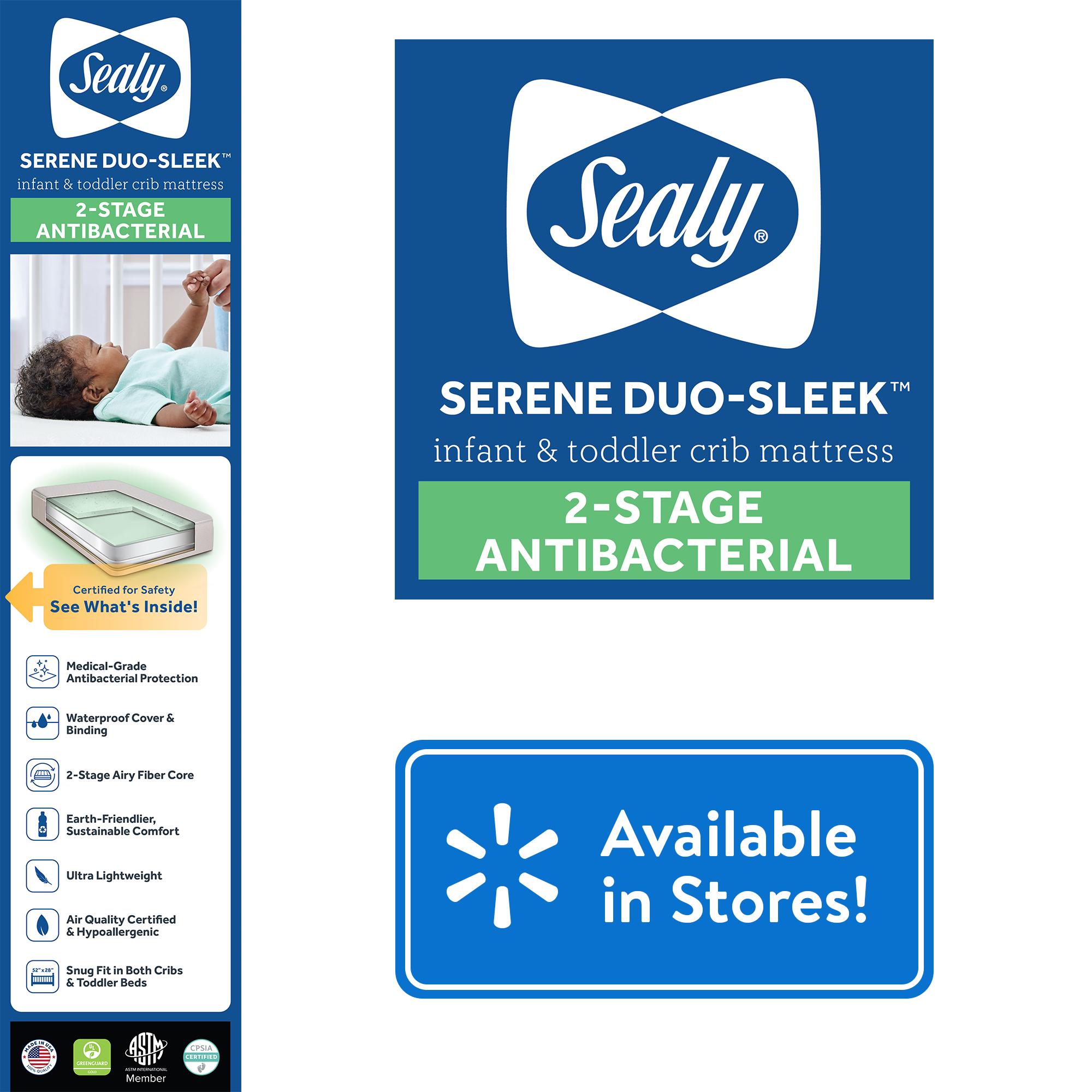Sealy Baby Serene Duo-Sleek 2-Stage Crib Mattress photo 6