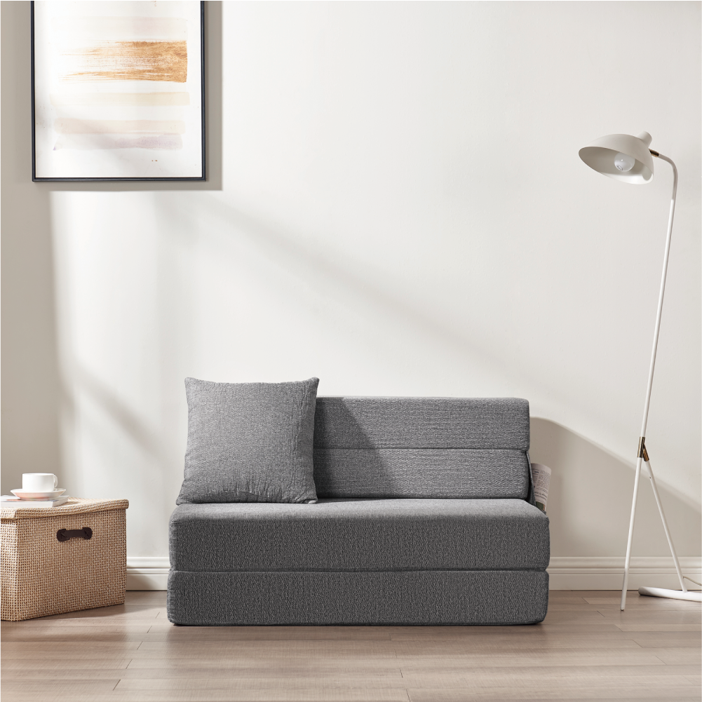 Z-HOM Folding Sofa Bed with Memory Foam, Dark Gray photo 3