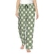 thumbnail image 1 of Balery Daisy Plaid Green Pantalones de pijama para mujer, pijamas ultraligeros, pantalones de estar por casa-Large, 1 of 6