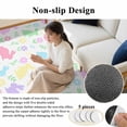 thumbnail image 6 of Easter Colorful Rabbits 3'x5' Area Rugs Spring Flower Cartoon Cute Washable Area Rugs Non-Slip Indoor Floor Mats Carpet for Living Room Bedroom Dining Room, 6 of 9