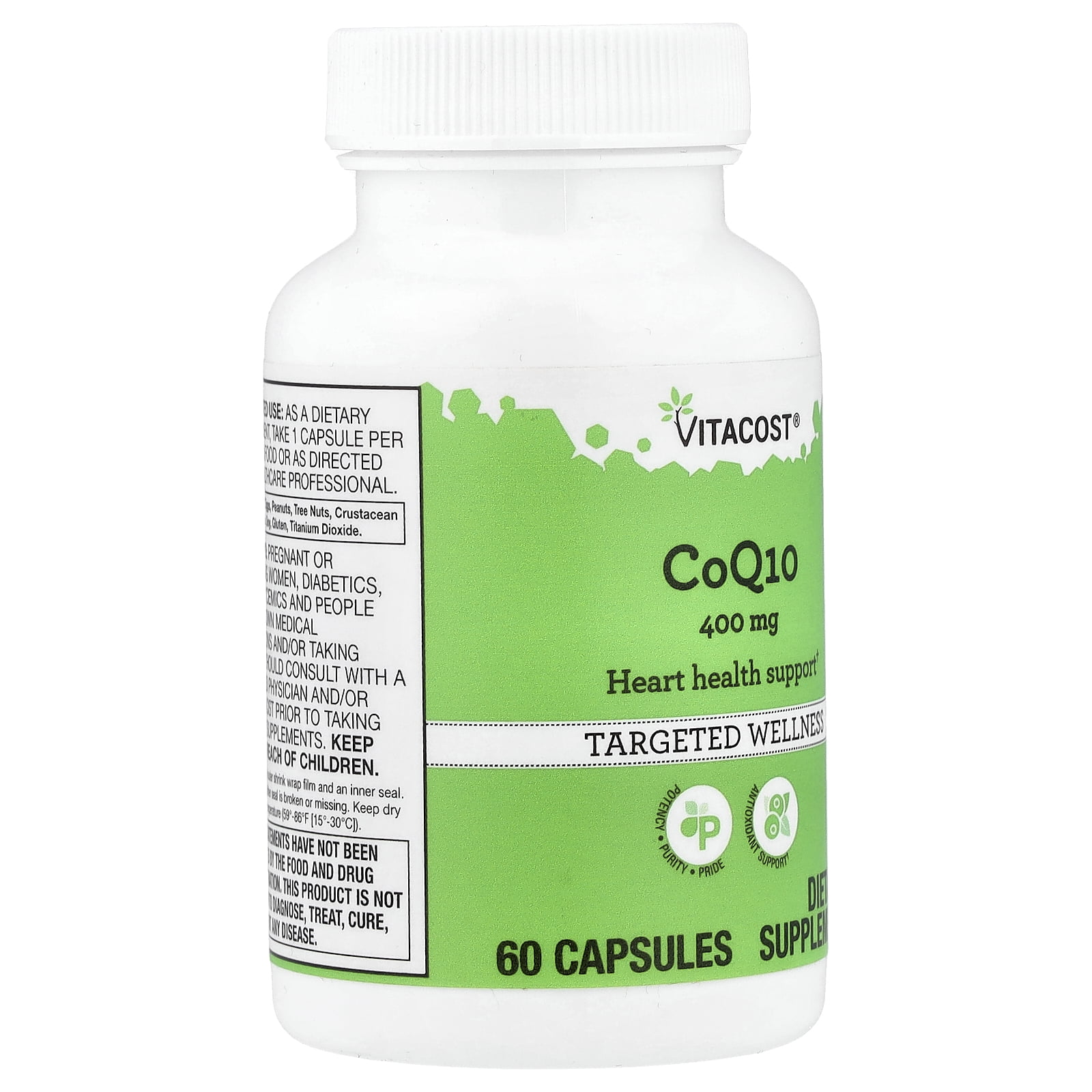 Vitacost CoQ10, 400 mg, 60 Capsules