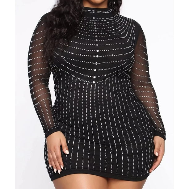 Sexy Women's See-through Mesh Bodycon Short Sleeve Cocktail Dress Party  Clubwear