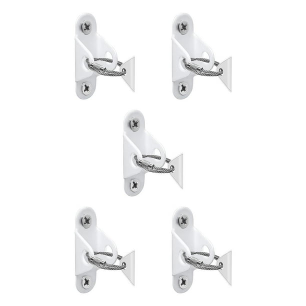 Speravity Cierre anticaída para muebles, sujetador de gabinete de acero inoxidable, juego de fijación antipuntas, herrajes de seguridad para Type2 NO2