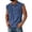 AJ10-Blue, variant on Men'S Vintage Acid Wash Vest Jacket Summer Sleeveless Stand Collar Denim Tanks Casual Jean Button Up Shirts With Pocket Watermelon Red 3XL