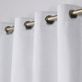 thumbnail image 3 of Superior Nyan 100% Blackout Curtains Set of 2, Grommet Header Curtain Panel Pair, Platinum, 52"W x 63"L, 3 of 9