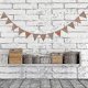 thumbnail image 2 of Lovely Paper Bunting 10 Foot Flag Banner Pennant Flag Garlands Fabric Triangle Flags Double Sided Vintage Cloth Shabby Chic Decoration For Birthday Pa, 2 of 5