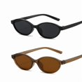 thumbnail image 2 of Typpkmm Retro Oval Frame Sunglasses Fashion Personalized Trendy Small Frame Sunglasses Punk Eyes Sunshade Sun Protection Glasses, 2 of 7