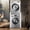 White, variant on Washer Dryer Stacking Rack Stand, Over Washer and Dryer Shelves, 3 Height Adjustable Over The Washer and Dryer Storage Shelf, Laundry Shelves Load Capacity 300 kg, for Bathrooms Laundry Rooms (Black)