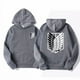 thumbnail image 2 of Sudadera con capucha de Attack on Titan para hombre, sudaderas con capucha de Anime para hombre y mujer, ropa de calle, jersey Harajuku Shingeki no Kyojin, sudaderas con capucha, ropa, 2 of 2