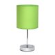 thumbnail image 1 of Simple Designs LT2007-GRN Mini lámpara de mesa básica cromada con pantalla de tela verde, 1 of 1