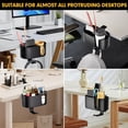 thumbnail image 4 of Versatile Desktop Cup Holder Various Beverages And Desktop Storage Containers All Made Of Metal black, 4 of 9