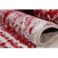 thumbnail image 3 of Ladole Rugs Everest Collection Verona Traditional Trellis Pattern European Beautiful Indoor Area Rug Carpet in Red and Black, 5x8(5'3" x 7'6", 160cm x 230cm), 3 of 5
