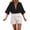 Black Womens Summer Tops, variant on 3/4 Sleeve Linen Shirts for Women Summer Lightweight Shirt Casual Buttons Down Tunic Blouse Loose Fit Lapel Spring Beach Top