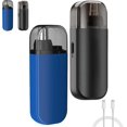 thumbnail image 1 of Recortador de vello nasal portátil, cortador de vello nasal 2 en 1, recortador de vello nasal eléctrico unisex, recargable por USB, resistente al agua con tapa protectora contra el polvo (1 pieza negr, 1 of 7