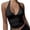 Black, variant on Tank Tops For Women Tie Back Halter Crop Top Deep V Neck Sleeveless Tie Back Camisole Casual Workout Tank Tops Versatile Black Top