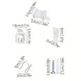 thumbnail image 3 of SIEYIO Bendable 5/10/20M Curtain Track Kits with Smooth Glides Rollers and Ceiling Fixtures White Curtain Rails Accessories Set, 3 of 9