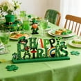 thumbnail image 5 of St. Patrick's Day Decoration Wooden Table Centerpieces 3Pcs, Leprechaun & Shamrock Signs Ornament for Irish Holiday Tier Tray Decor, 5 of 5