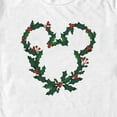 thumbnail image 2 of Men's Mickey & Friends Mistletoe Mickey Wreath Graphic Tee White 3X Large, 2 of 5