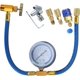 thumbnail image 1 of Kit manguera carga R134a, manguera recarga refrigerante manómetro 2.75", grifo acoplamiento rápido lata R134a, adaptador macho 1/4" BPV31, 1 of 6