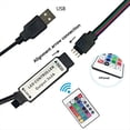 thumbnail image 3 of Controlador RGB DC5V USB 5V 24 Teclas RF Control Remoto Inalámbrico para Luces de Cinta COB SMD 3528 5050 RGB, 3 of 8
