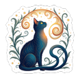 thumbnail image 6 of Dreamy Cat Theme Stickers, Waterproof Cat Theme Sticker for Water Bottle Laptop Phone Cases Planner Skateboard Luggage Helmet Party Favor Decor, Ideal for Adults Teens Teacher Rewards, 6 of 9