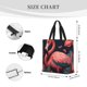 thumbnail image 3 of Fotbe Colorful Floral Flamingo Bolsa Tote con Estampado para Mujer, Bolsos con Cremallera, Bolsa de Hombro Casual de Gran Capacidad con Bolsillos Internos, 3 of 7