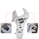 thumbnail image 5 of Llave giratoria, llave ajustable de 10 pulgadas, llave multifuncional de 180°, llave retráctil, artesanía superior, 5 of 5