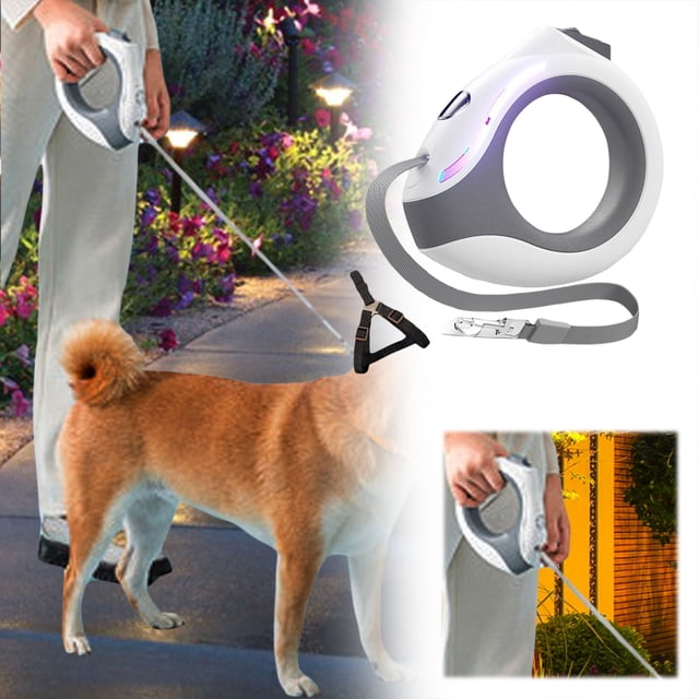 Automatic Retractable Dog Leash with Secure Escape Lock System Extendable for Small Medium Breed