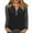 Black_12#77, variant on Raglan Sleeve Women Color Block Long Sleeve Shirts for Women Cotton Fall V-Neck Button Henley Shirts for Women Loose Fit