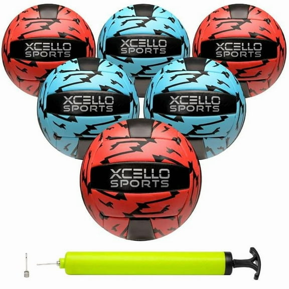 DDI 2377283 Volleyballs - Blue & Red, Official Size, 8.5 in. - Case of 6