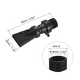 thumbnail image 2 of 4Pack 16mm/0.63"OD Aquarium Nozzle Plastic Pump Nozzles Water Black Thread Diameter G1/2, 2 of 6