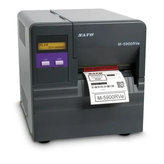Restored Sato M5900RVe Thermal Label Printer Direct Thermal, 6 in/s Monochrome, 203 dpi, Parallel Connectivity (Refurbished)