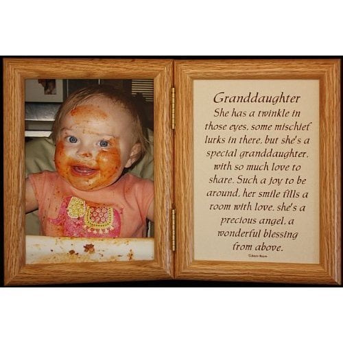 Download 5x7 Hinged Granddaughter Poem Oak Picture Photo Frame Grandparents Grandpa Or Grandma Walmart Com Walmart Com