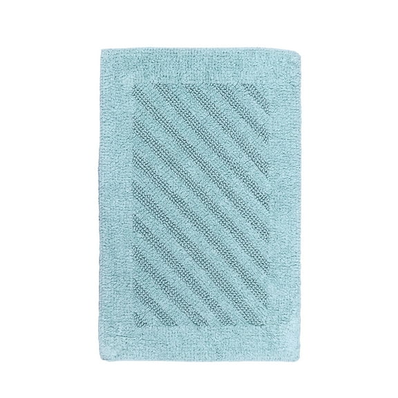 Knightsbridge Shooting Star 220 GSF Reversible Bath Rug 20 x 30 - Light Blue