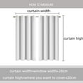 thumbnail image 4 of 2pcs Forest Waterfall Prints Curtain Rod Pocket Privacy Window Drapes Semi-Blackout Window Treatments For Bedroom Blinds Windows, 4 of 5