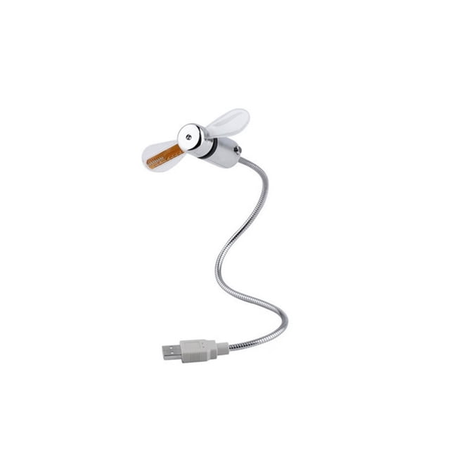 Mini USB Ventilador Gadgets Reloj LED flexible Enfriador Ordenador portátil Pantalla de tiempo del portátil Ventilador de refrigeración seitruly DZ3146-00B