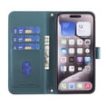 thumbnail image 4 of Wallet Case for Samsung Galaxy S25+ Plus, Detachable Shoulder Strap Hand Wrist Cards Slots Flip Stand Shockproof Premium PU Leather Cover for Samsung Galaxy S25+, Green, 4 of 7