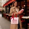 thumbnail image 6 of Mouliraty Valentines Canvas Heart Tote Bag, 10.6x8.7in Wedding Souvenirs Wedding Candy Bags Cloth Bags Day Candy Bags, Ideal for Valentine's Day, Weddings Gift Bags, 6 of 6