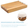 thumbnail image 3 of Teak soap Dish for Shower by HTB, Wood Decorative Bath soap Holder Heightened Base Design to Keep Soap Dry in Kitchen, Bathroom, Sink, Bathtub, Cute Wooden soap Saver for Hand Face Shampoo bar (2pcs), 3 of 9