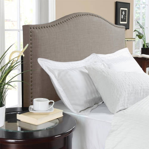 Better Homes And Gardens Grayson King Linen Upholstered Headboard Better Homes And Gardens Grayson King Linen Upholstered Headboard With Nailheads Multiple Colors