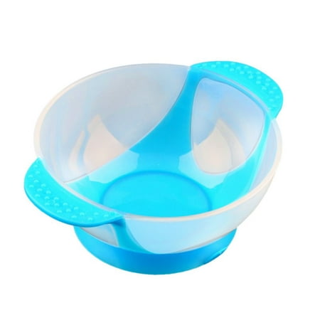 Suction Baby Bowls Set for Toddler and 6 Months Solid Feeding, with Temperature Spoon and